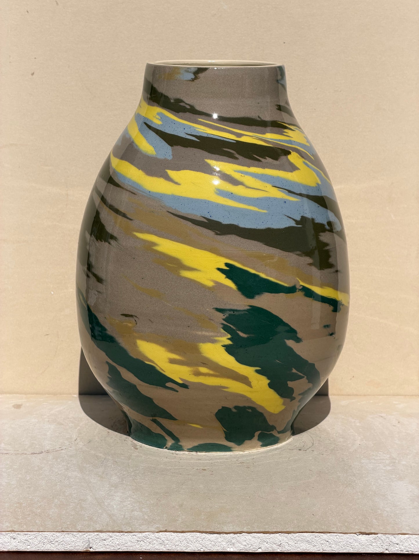 Large Marbled Vase