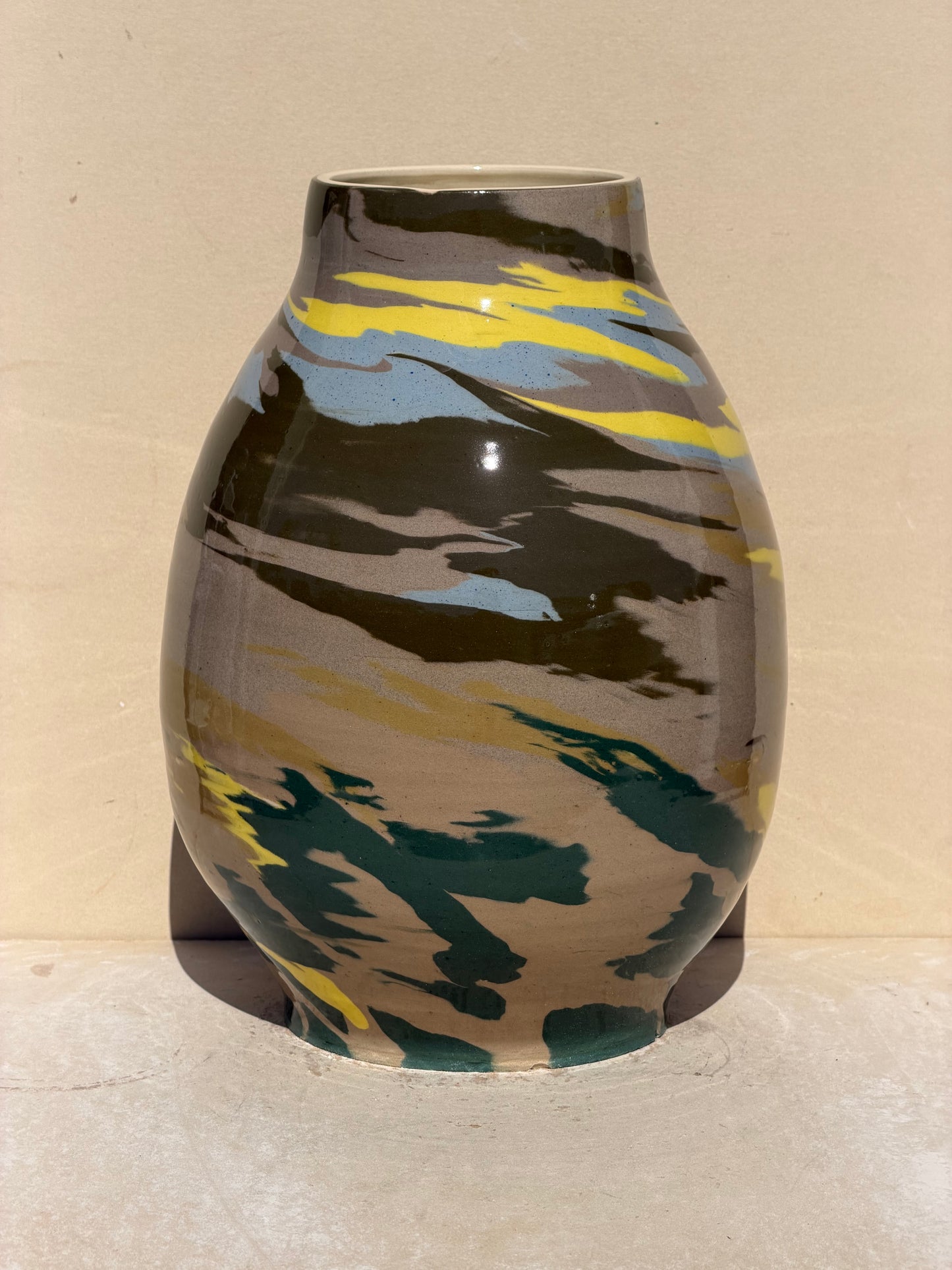 Large Marbled Vase