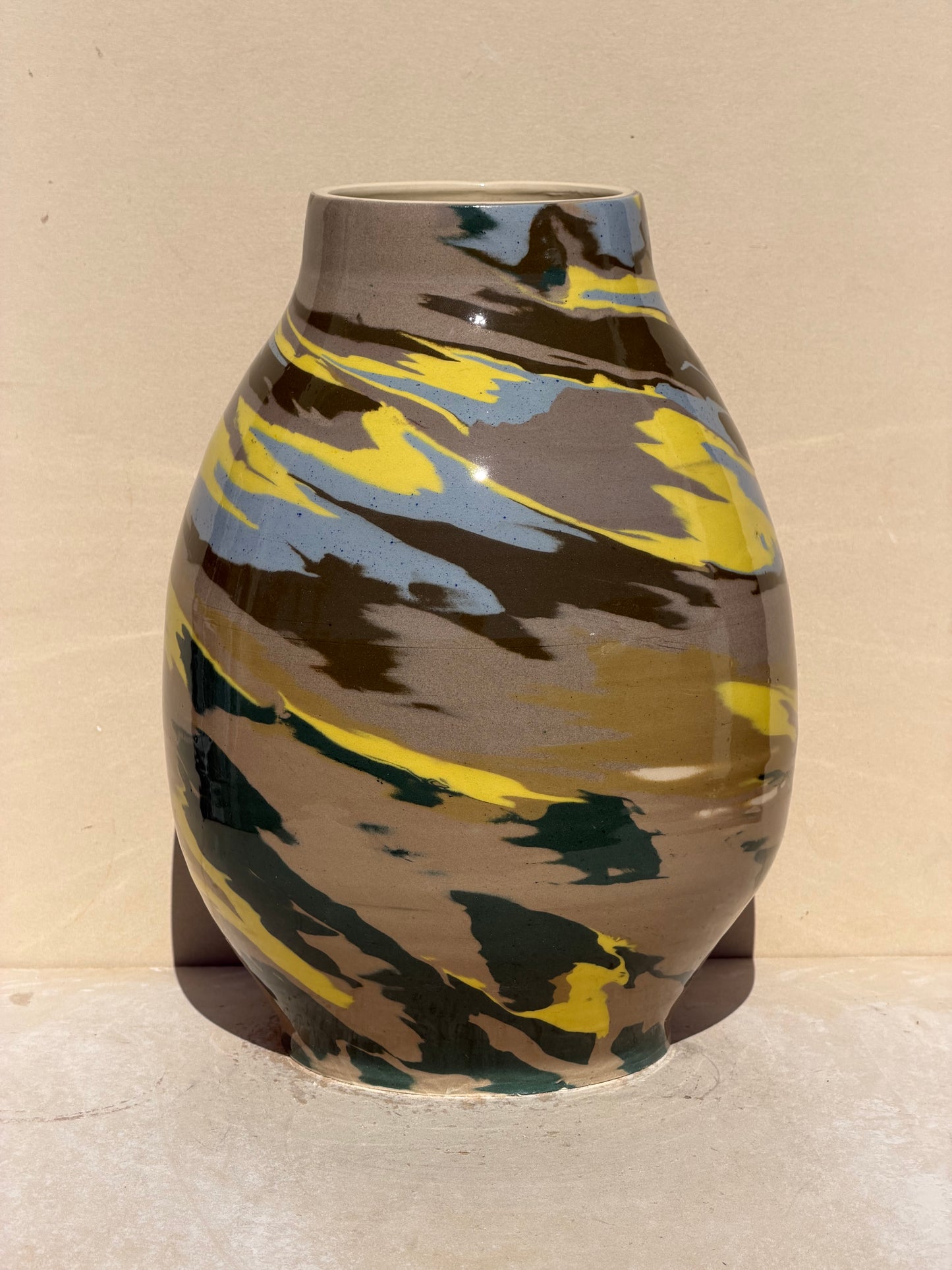 Large Marbled Vase