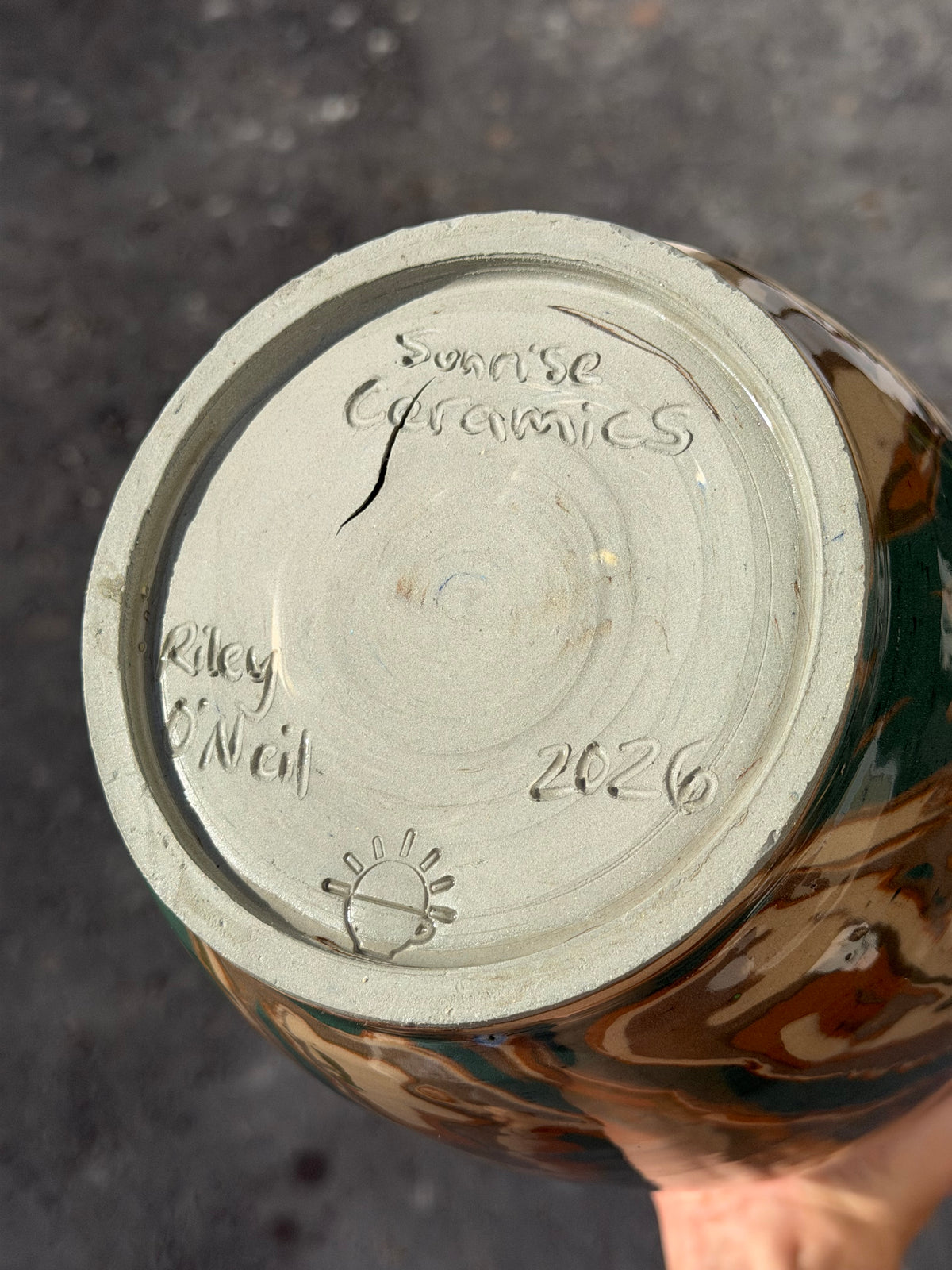 Spiral Nerikomi Vase (Reduced)