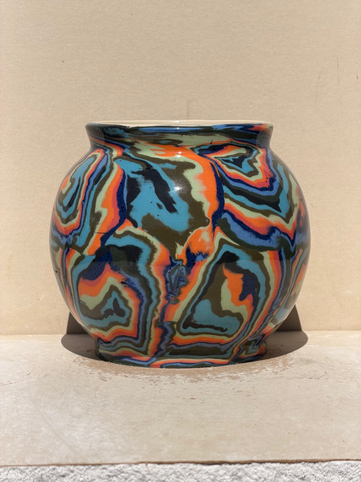 Spiral Nerikomi Vase No. 1