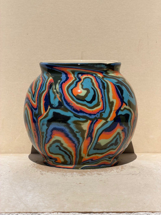 Spiral Nerikomi Vase No. 1