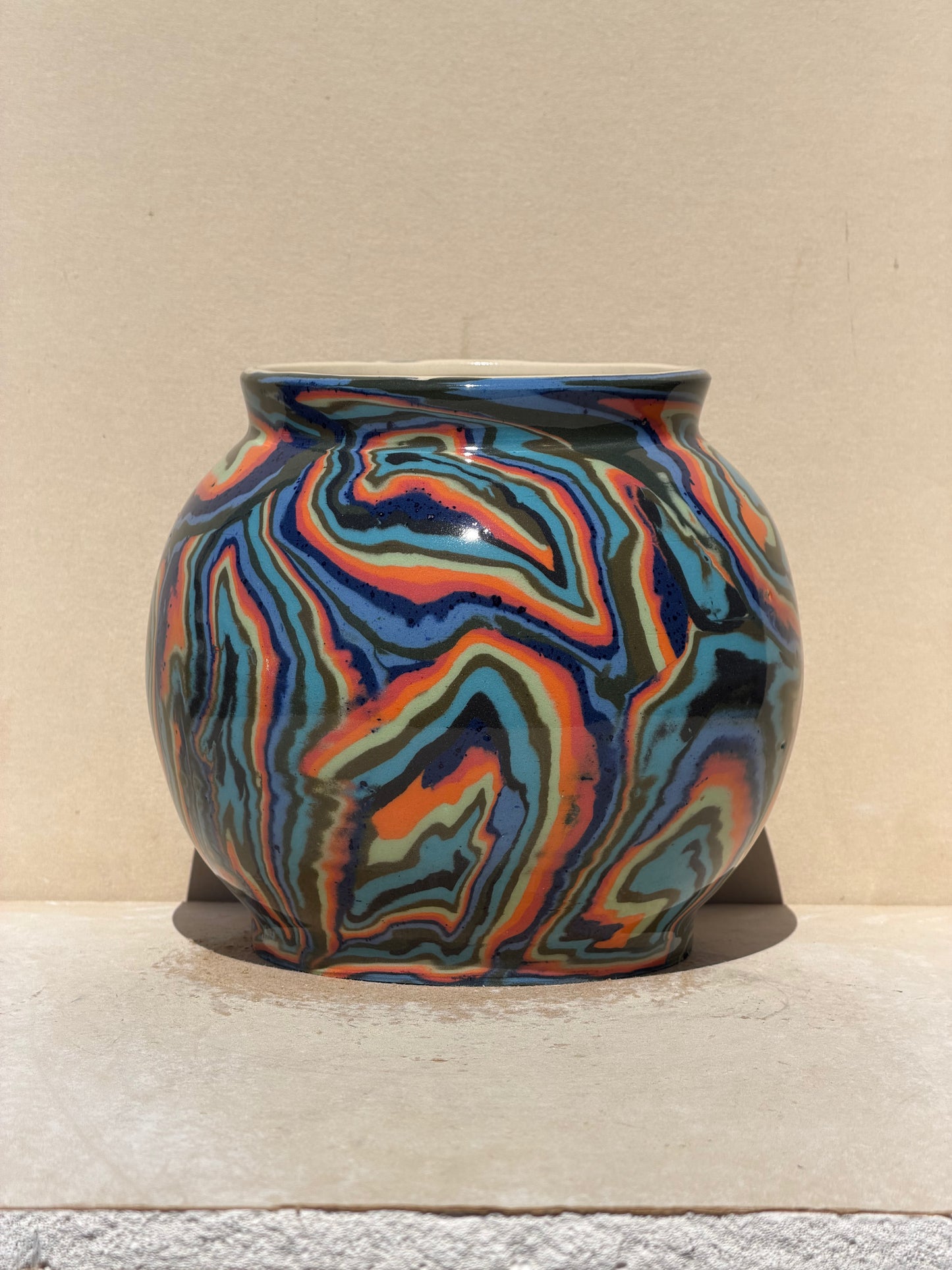 Spiral Nerikomi Vase No. 1