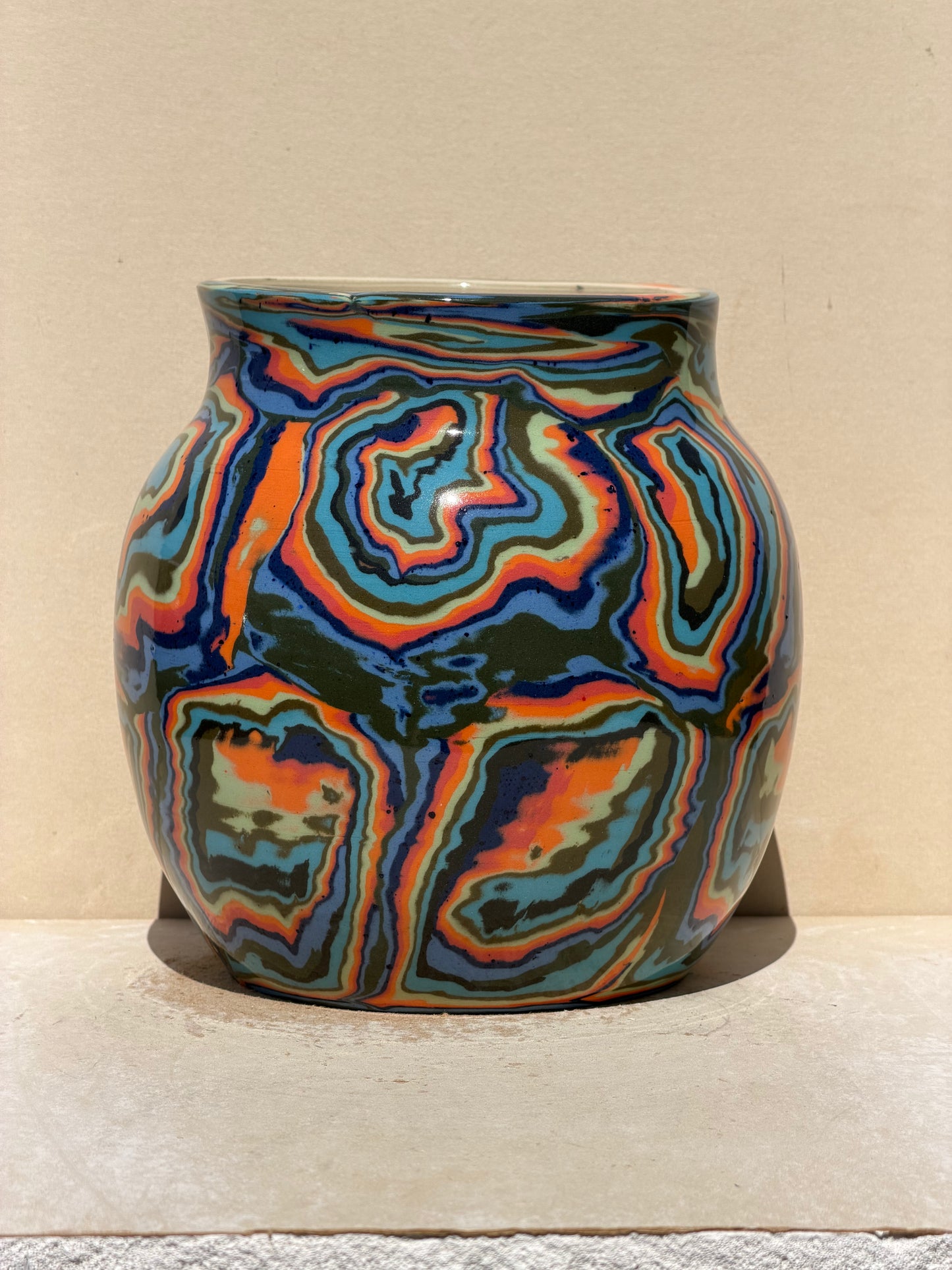 Spiral Nerikomi Vase No. 2
