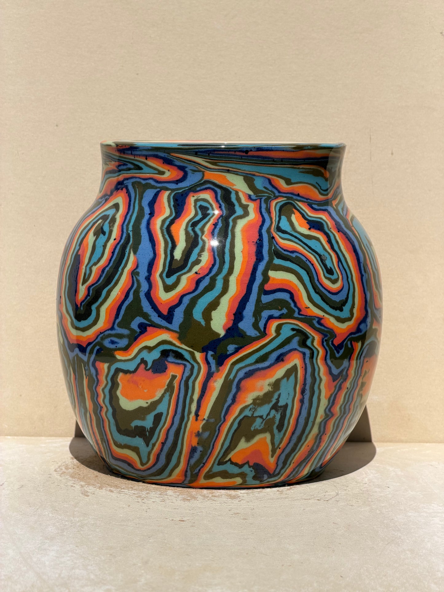 Spiral Nerikomi Vase No. 2