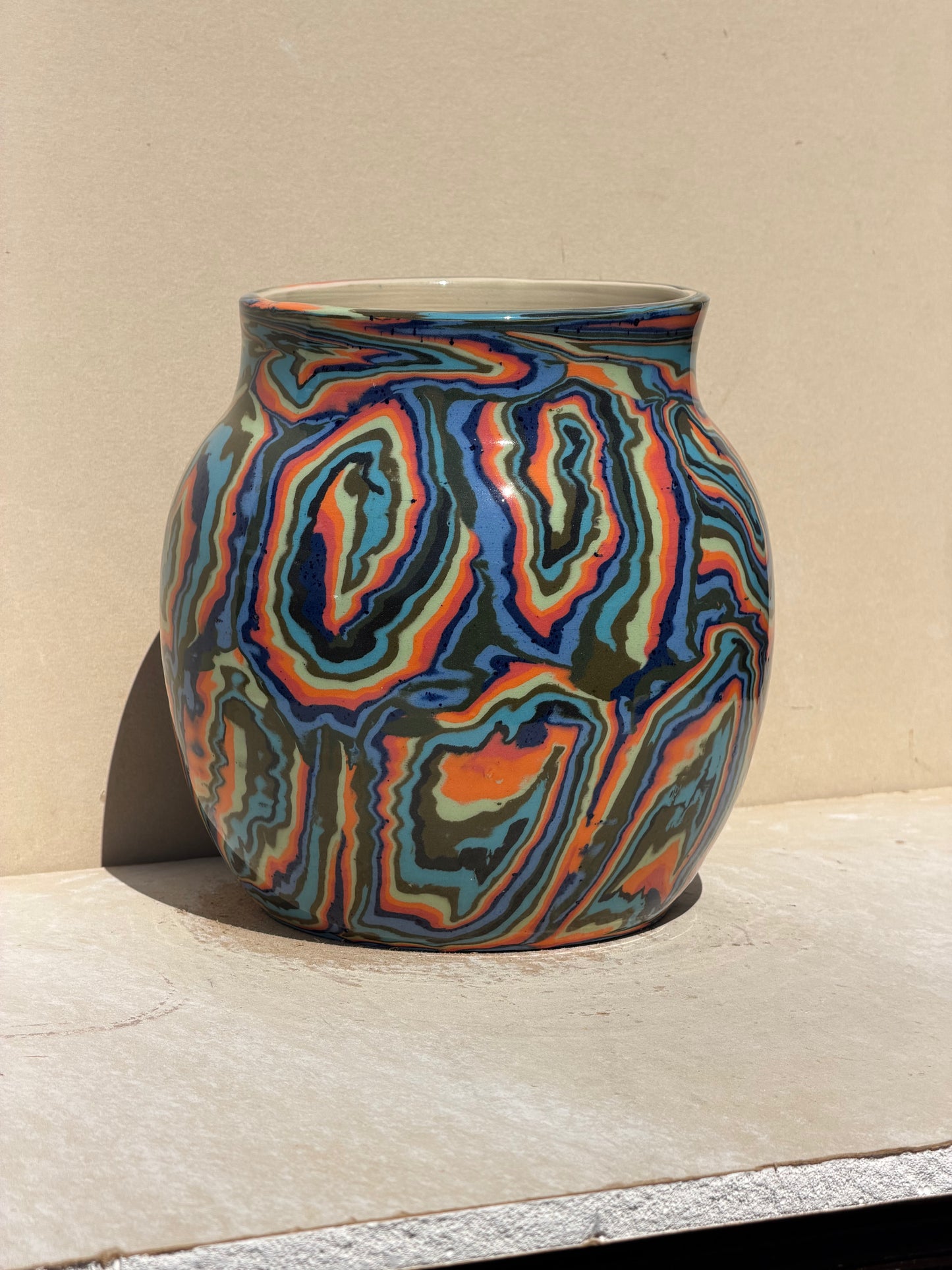 Spiral Nerikomi Vase No. 2
