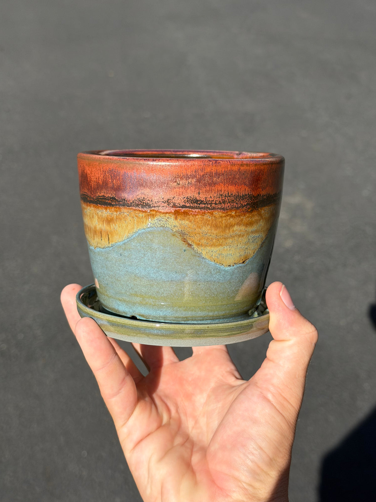 Rusted Iron Planter