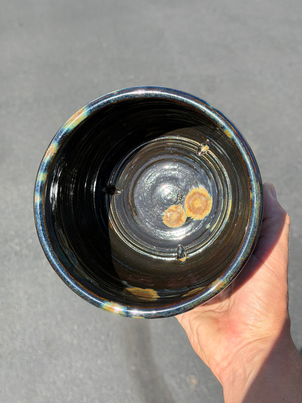 Green Speckled Planter