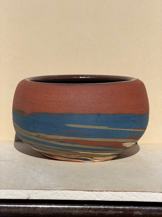 Shallow Marbled Vase