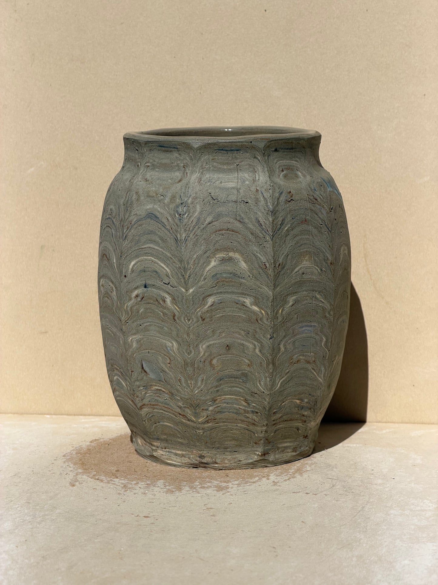 Reclaimed Nerikomi Vase