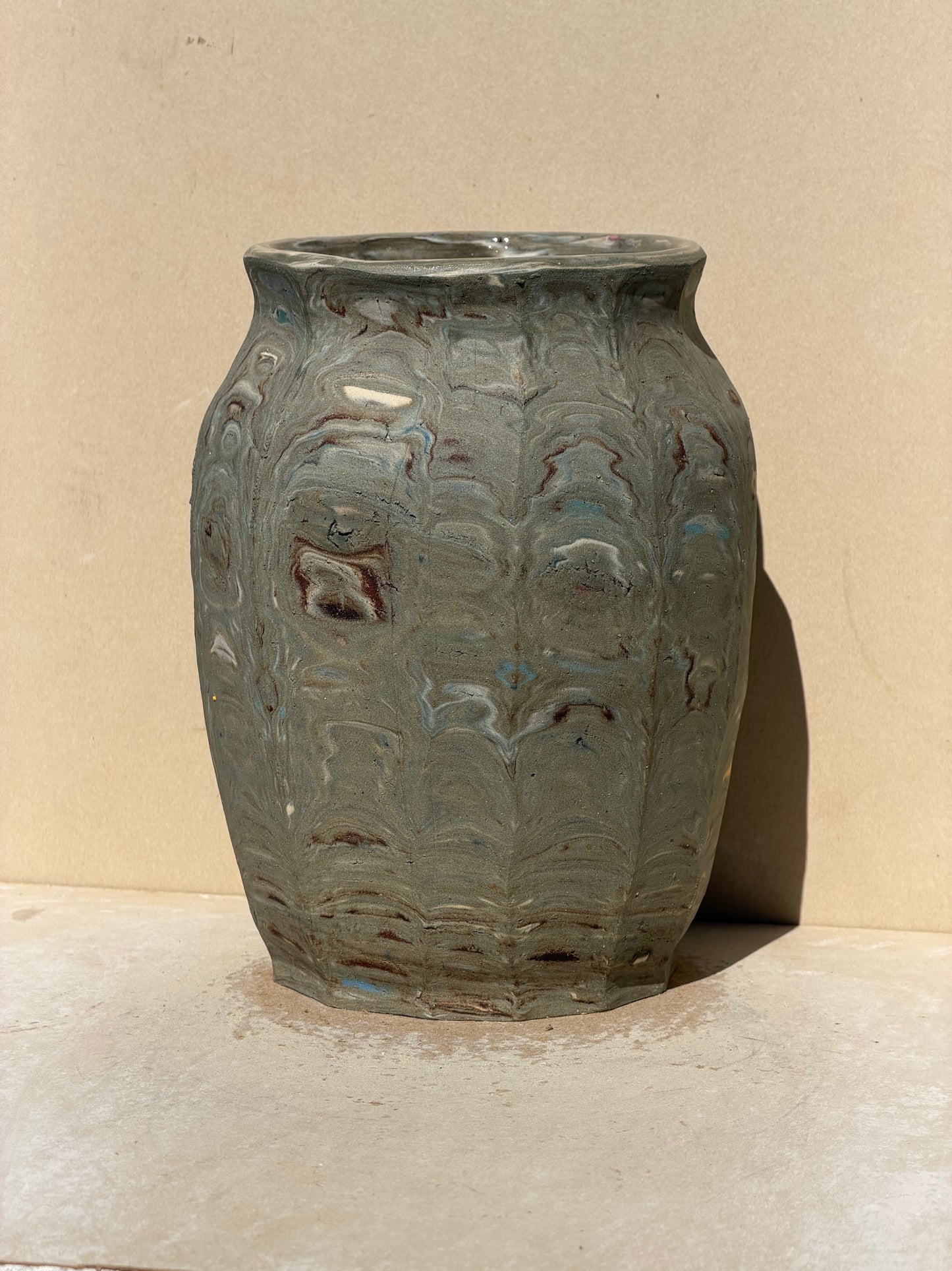 Reclaimed Nerikomi Vase