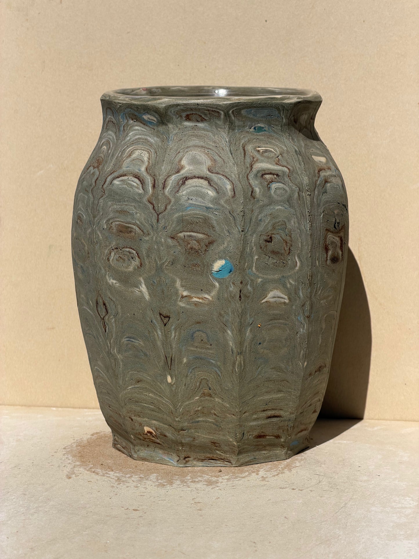 Reclaimed Nerikomi Vase