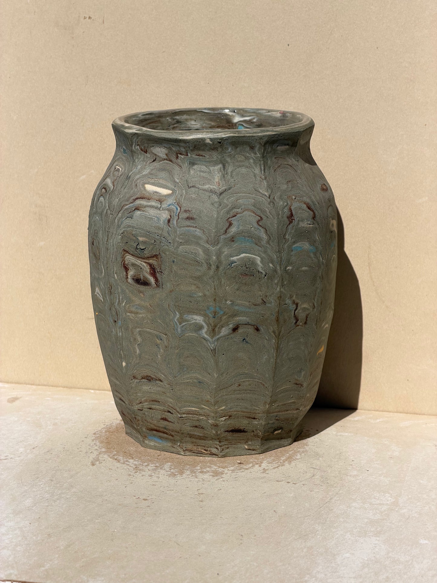 Reclaimed Nerikomi Vase