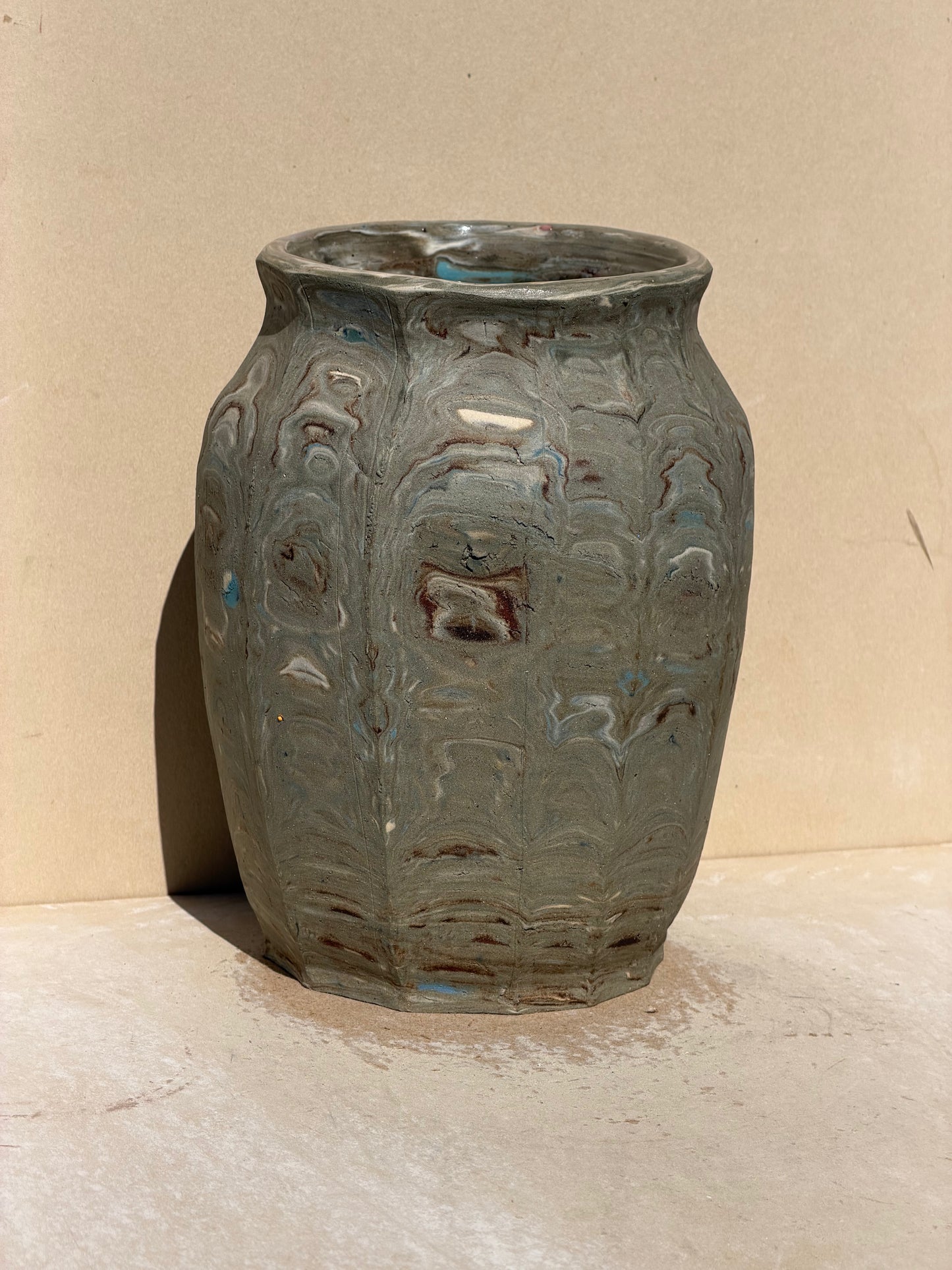 Reclaimed Nerikomi Vase