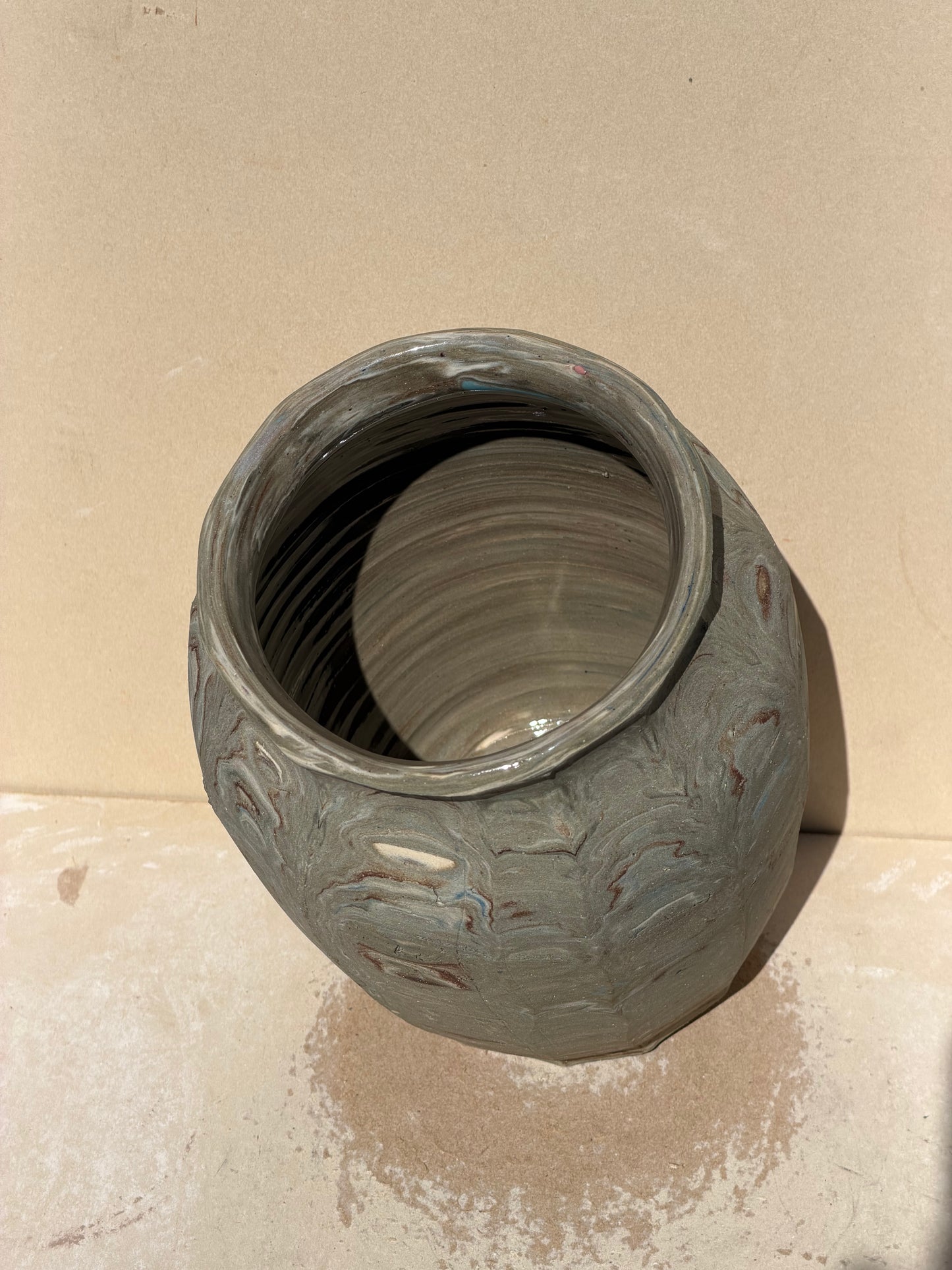 Reclaimed Nerikomi Vase