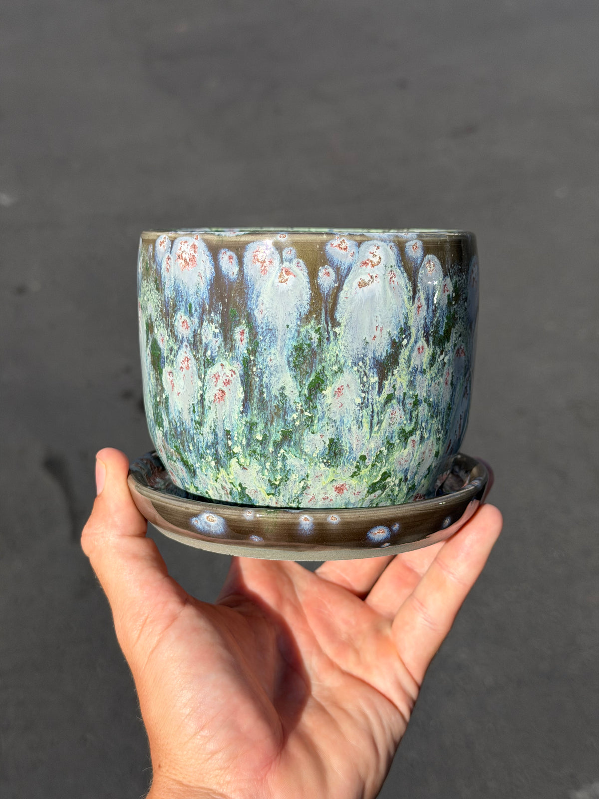 Green Waterfall Planter