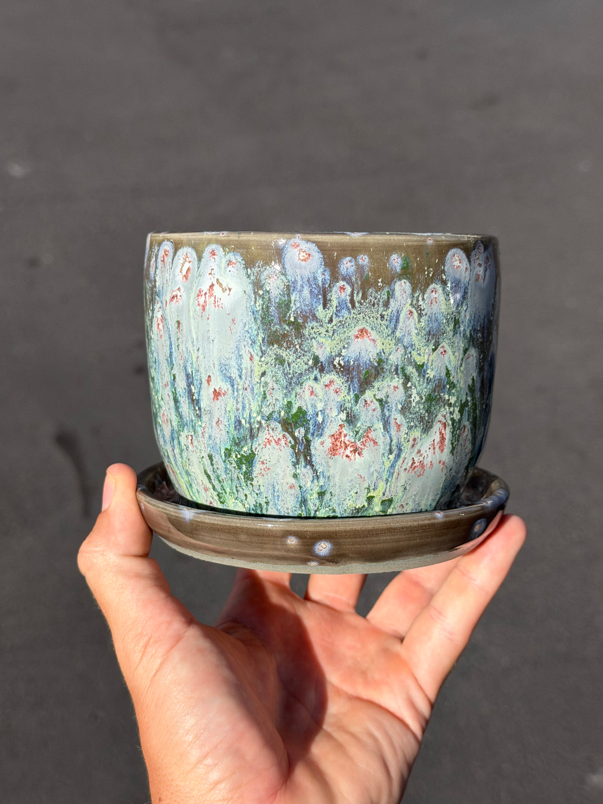 Green Waterfall Planter