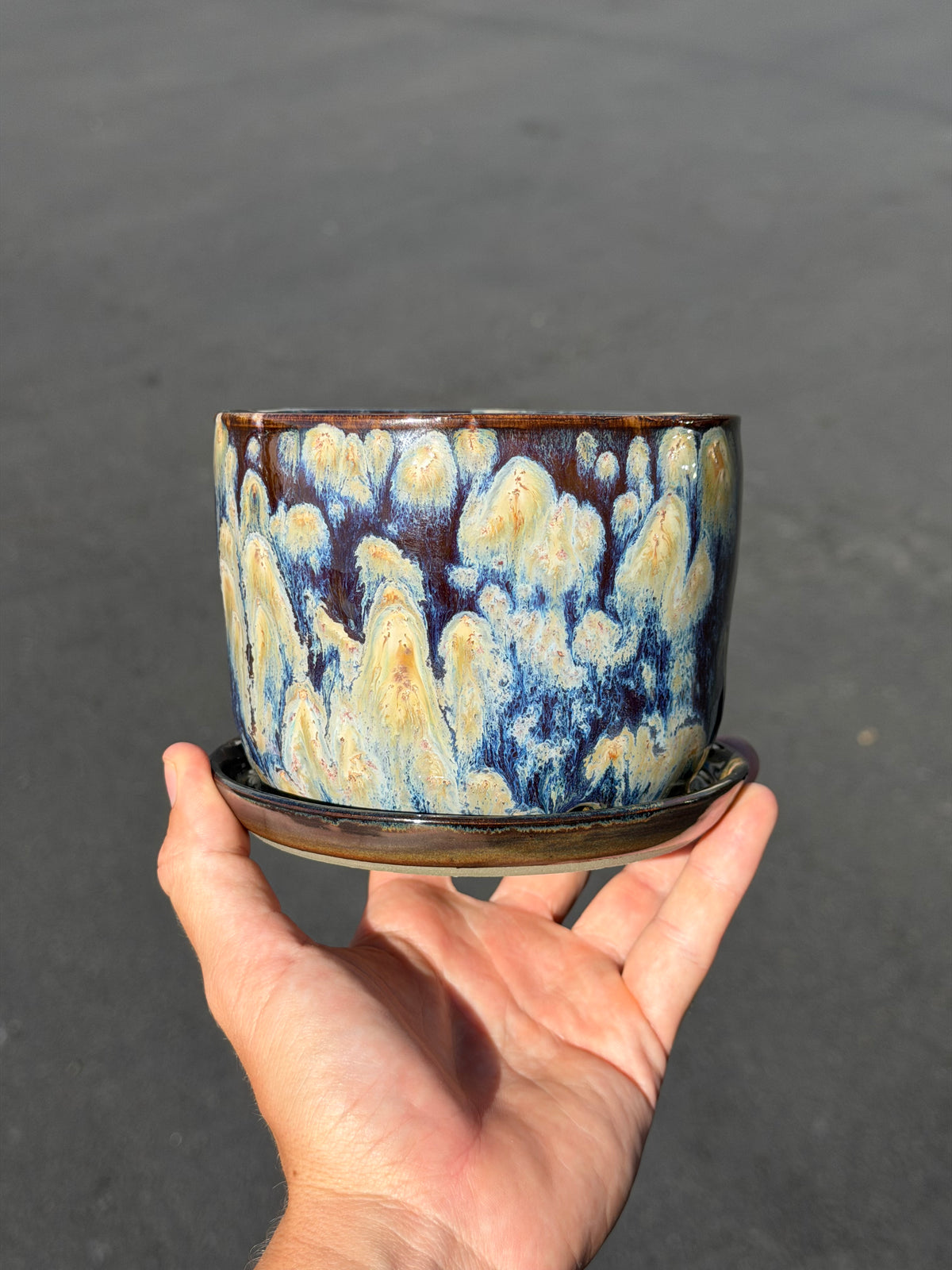 Brown Speckled Planter