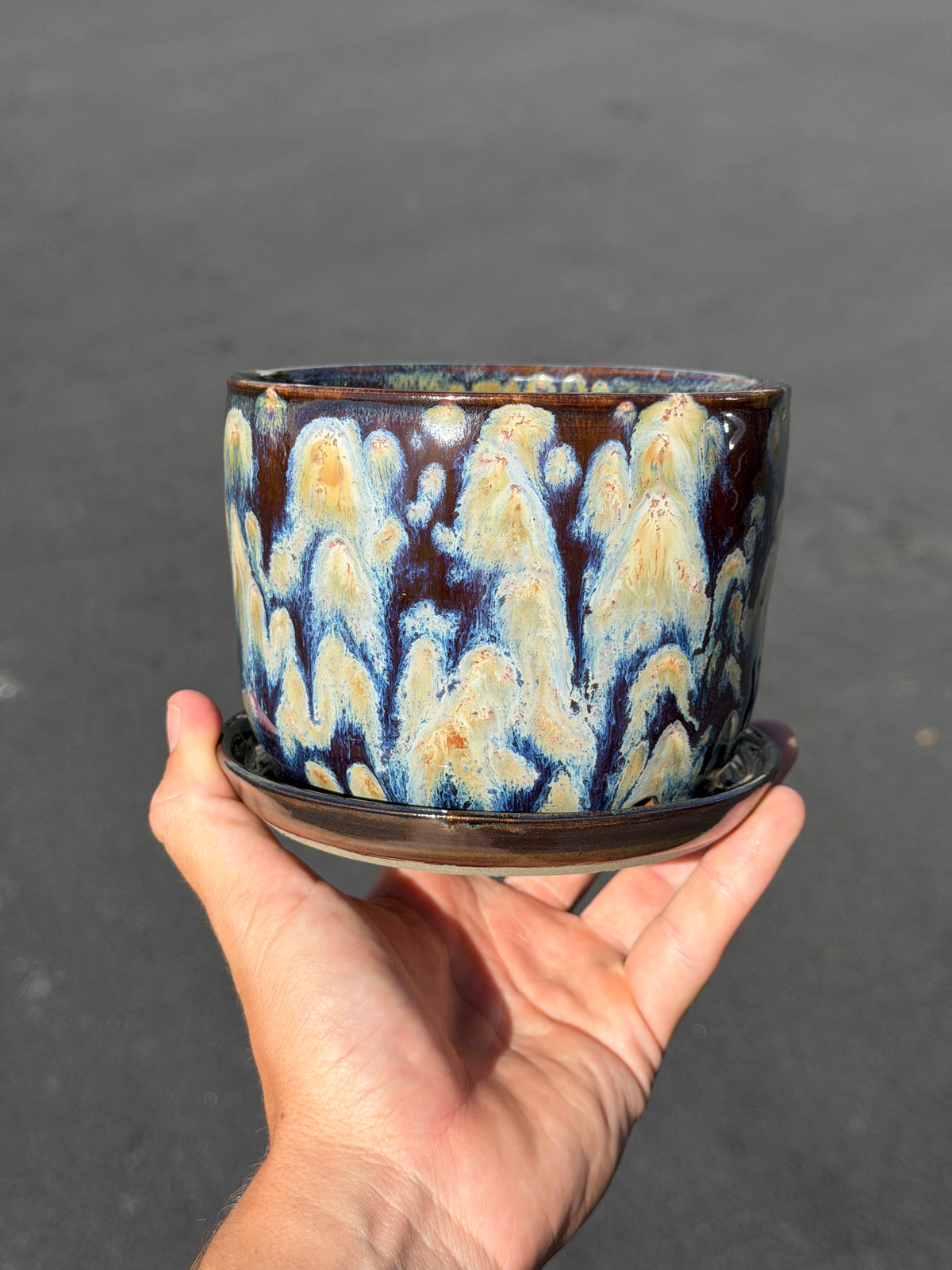 Brown Speckled Planter