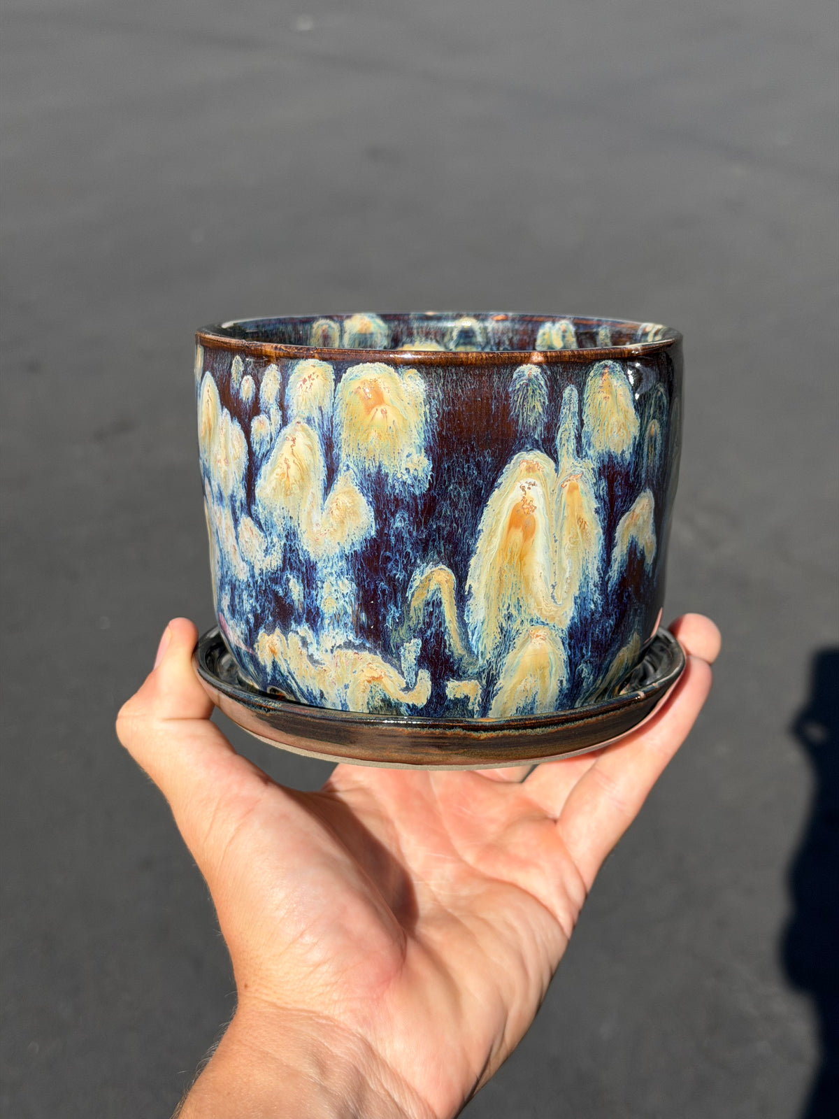 Brown Speckled Planter