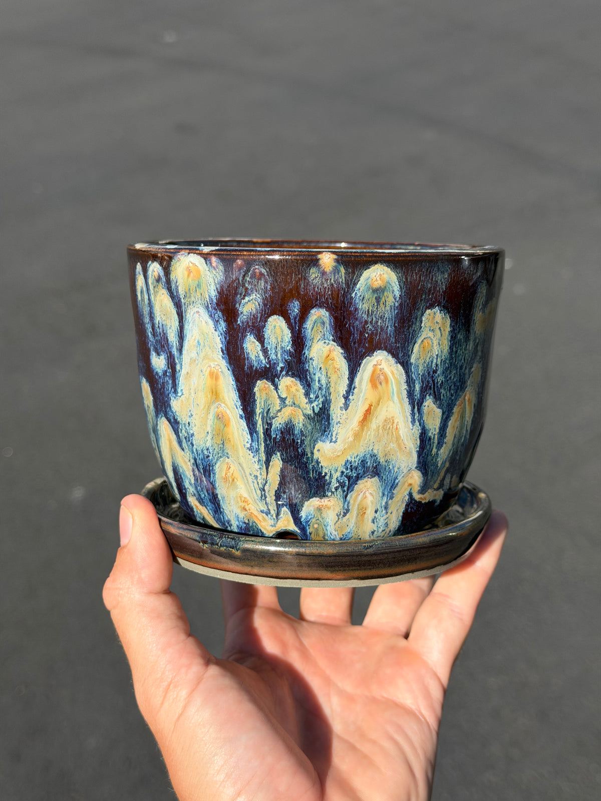 Brown Speckled Planter