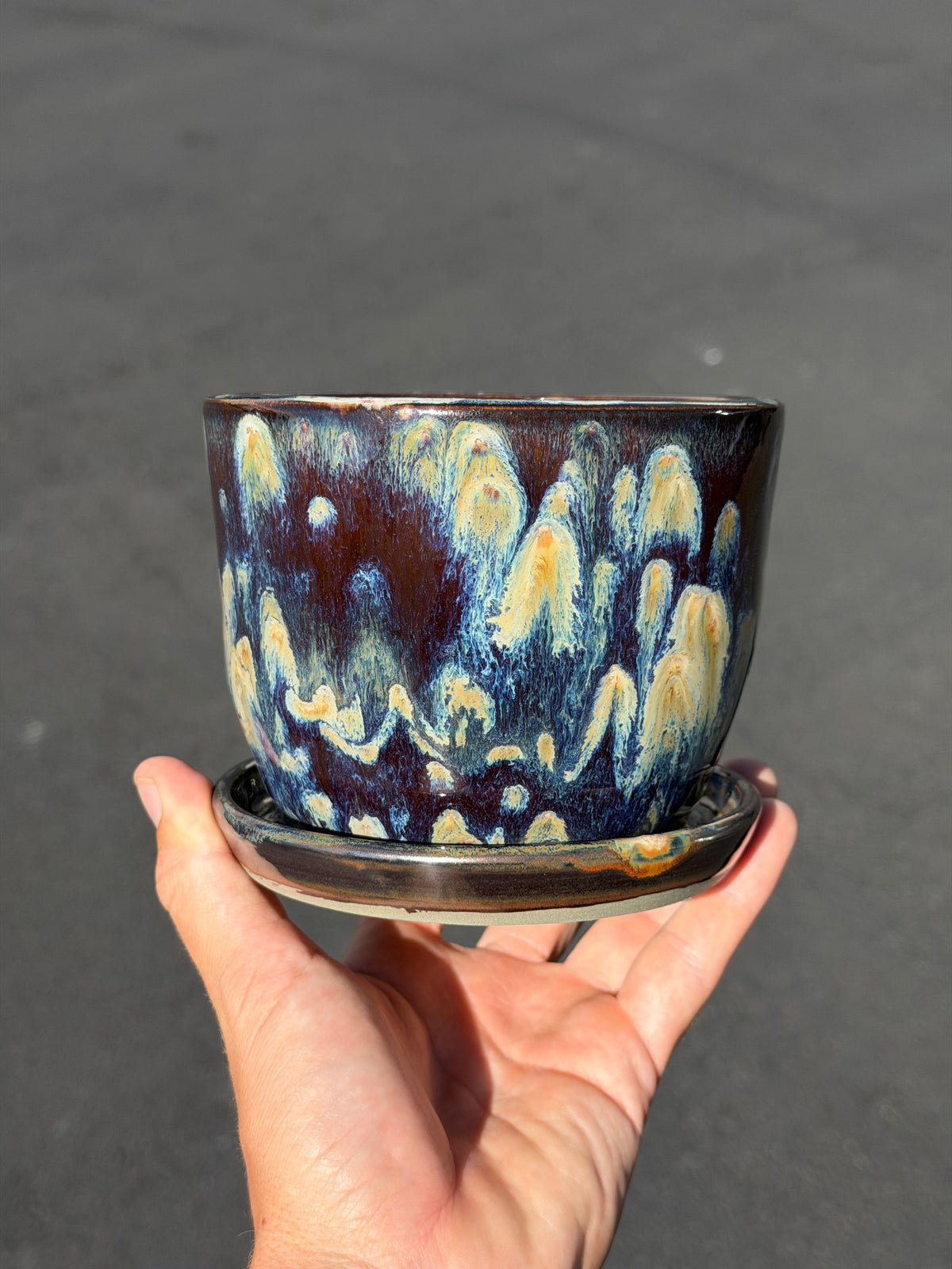 Brown Speckled Planter
