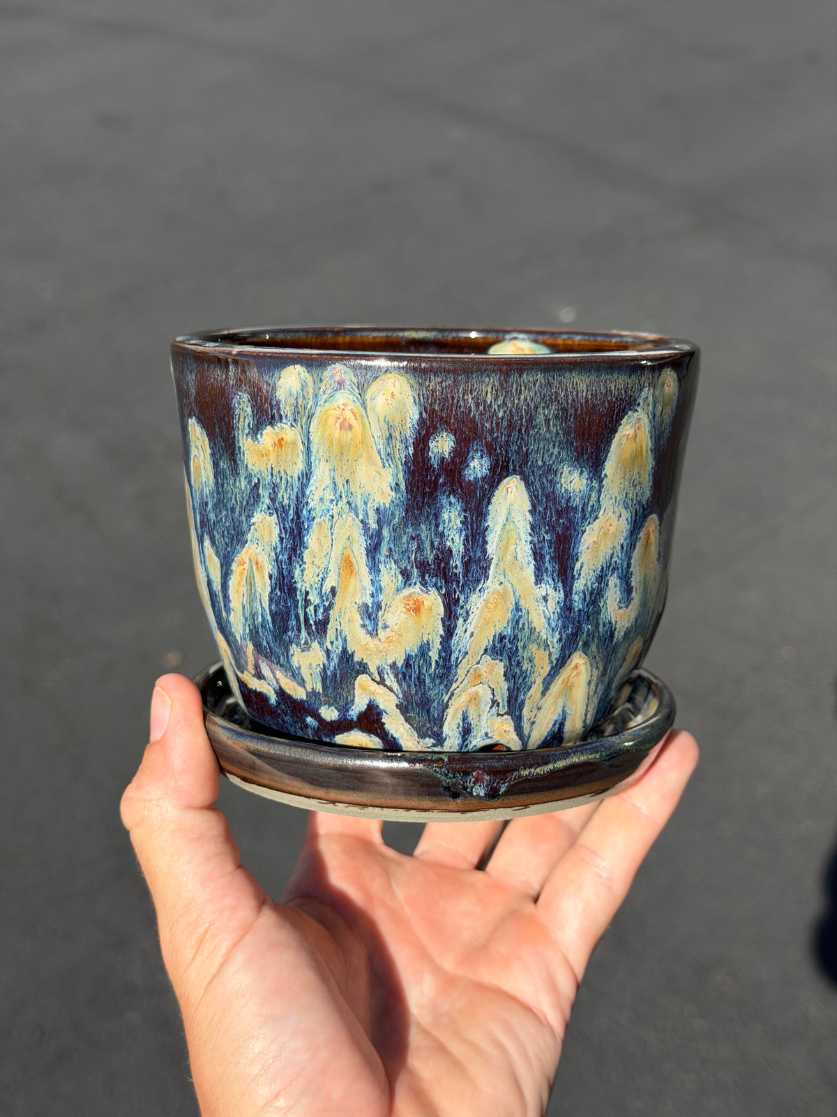 Brown Speckled Planter